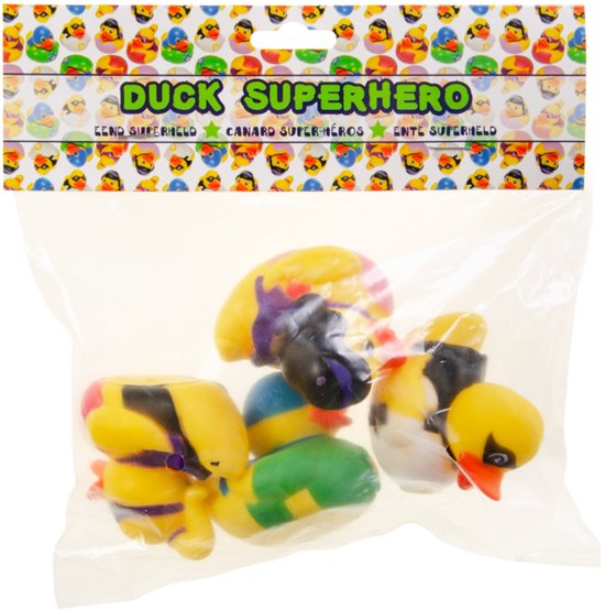 Lg-imports Badeendjes Superhelden 4 Stuks van LG-Imports — afbeelding 2