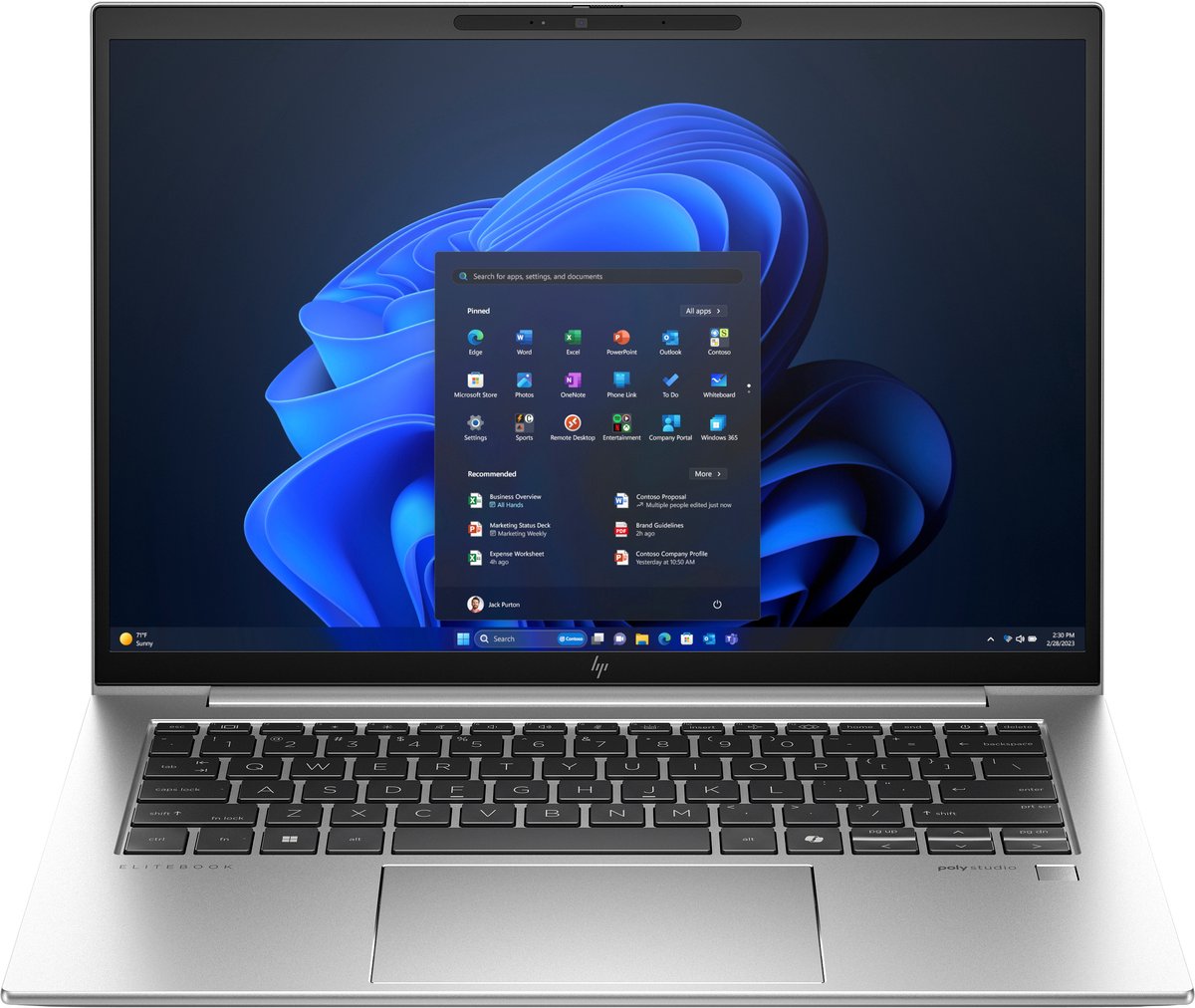 HP EliteBook 840 14 G11 Intel Core Ultra 5 125U Laptop 35,6 cm (14") WUXGA 16 GB DDR5-SDRAM 512 GB SSD Wi-Fi 6E (802.11ax) Windows 11 Pro AI PC Zilver