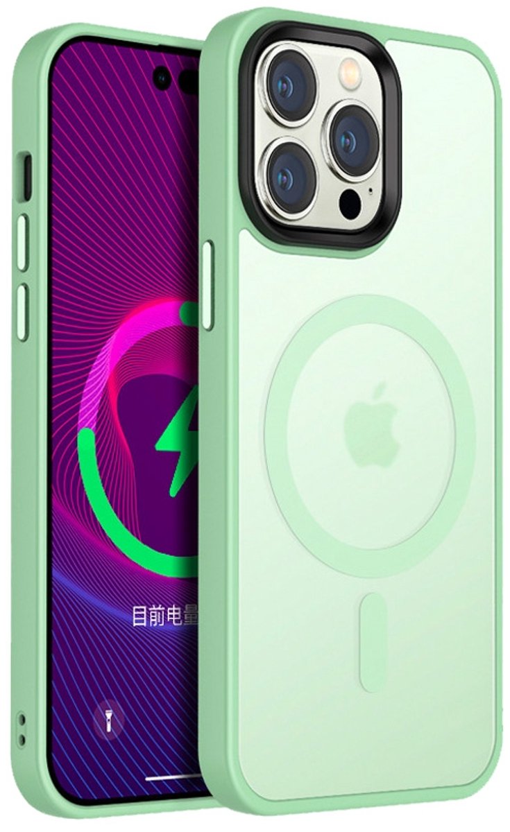 Mobiq Telefoonhoesje geschikt voor iPhone 14 - Geschikt voor Magsafe - Magnetisch opladen