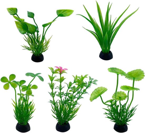 Kunstmatige aquariumwaterplanten levensechte plastic planten gras ornament aquarium kunstmatige onderwaterplanten aquarium decoratie en accessoires (Bourgondië