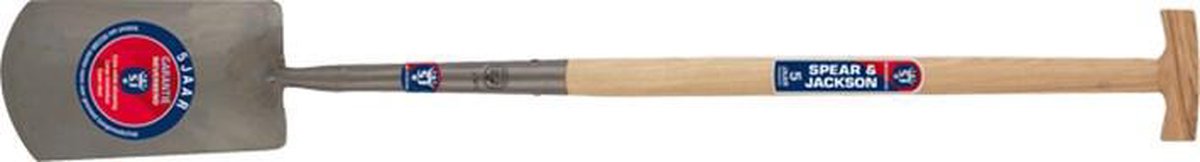 Spear & Jackson Bêche - Manche en acier à poignée en T - 85 cm - Gris - 1043 NH
