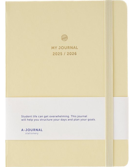 My Journal Schoolagenda 2025/2026 Vanille