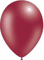 Bordeaux Rode Ballonnen Metallic - 10 stuks