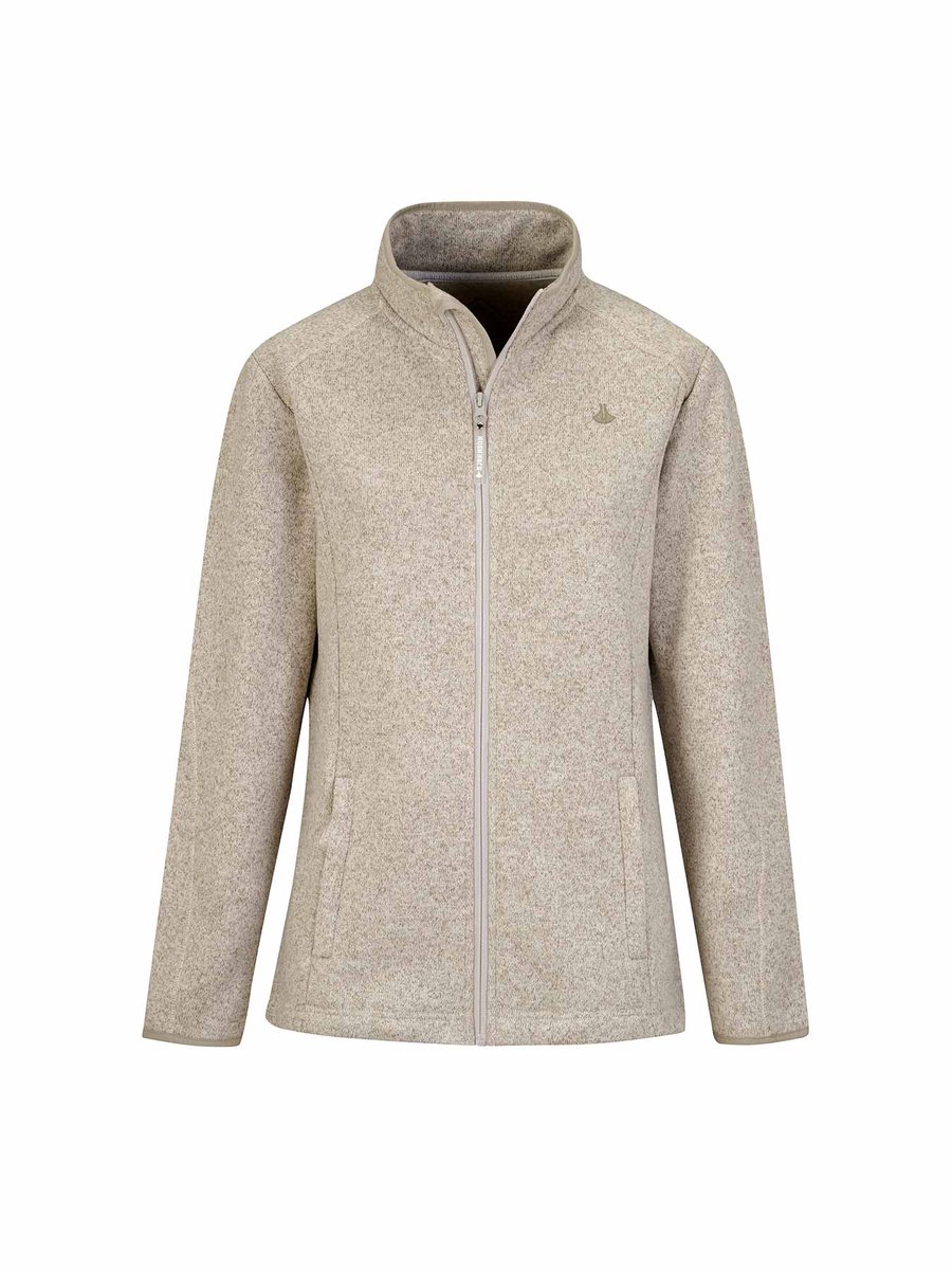 BJØRNSON Olenka Gebreid Vest Dames - 4 Seizoenen - Ademend - Maat 36 - Beige