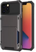Hoesje geschikt voor Samsung Galaxy A26 - Backcover - Pasjeshouder - Portemonnee - TPU - Grijs
