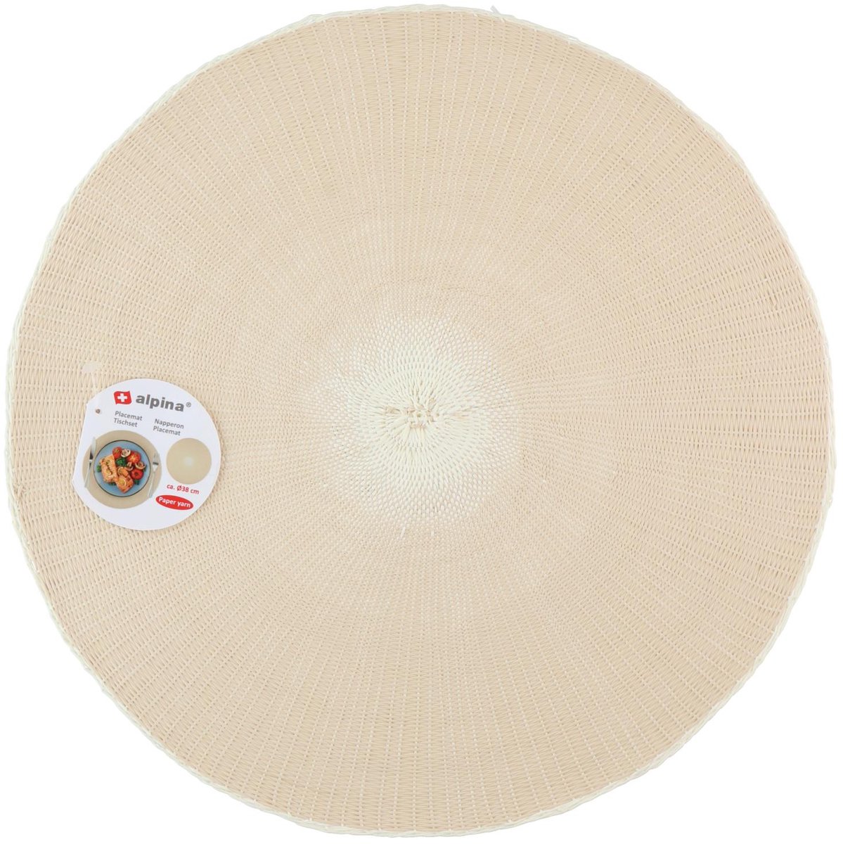 Alpina Papieren Garens Placemat - Beige, Dia