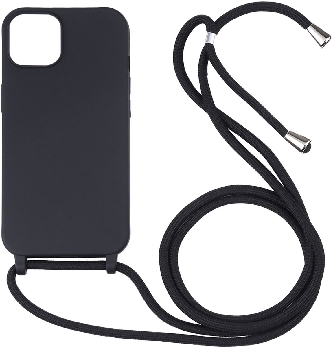 Hoesje geschikt voor Samsung Galaxy A26 - Backcover - Koord - Softcase - Flexibel - TPU - Zwart