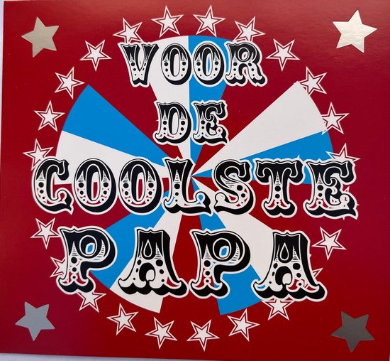 Wenskaart Vaderdag – Voor de Coolste Papa + envelop - wnf
