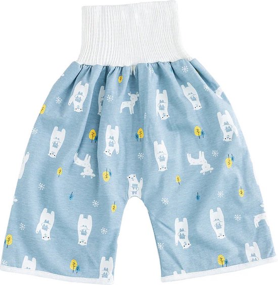 Zindelijkheidsbroekje - Lekvrij - Training oefenbroekjes Baby/Peuter - Blauw - Beertjes - 2-3 jaar
