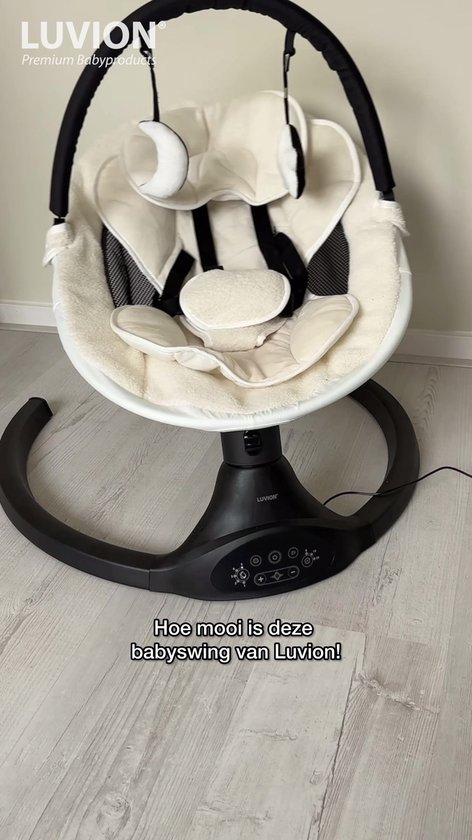LUVION® Baby Swing - Elektrische Babyschommel - Automatische Wipstoel voor je Baby - Schommelstoel - Babyswing - Uitneembare Wasbare Wipstoelhoes