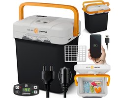PEME Essential - Elektrische Koelbox - Thermo-elektrisch - 22.9L - 12V Autolader - 220/230V Stopcontact - Koelt en verwarmd Frigobox - Adventure Orange