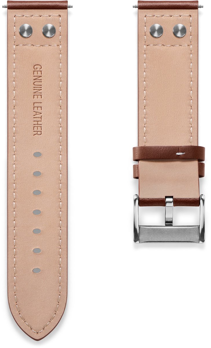 Bruin Leren bandje voor Pilotenhorloge
