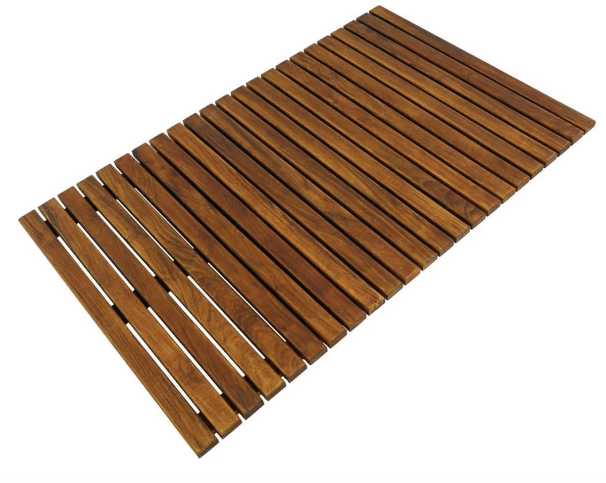 SaniSupreme Spa/badmat Teakhout 61 x 61 cm. vast model