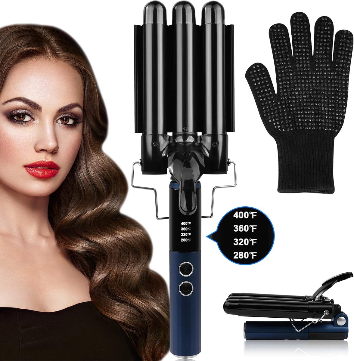 Wafeltang Wave Tang Krultang voor Dik en Dun Haar - Wafeltang - €99,95