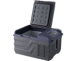 Autokoelkast, Draagbare 12V Vrieskist, 9L Enkelzone Koeler, -4℉ tot 68℉ Instelbaar, 12/24V DC en 100-240V AC Compressor