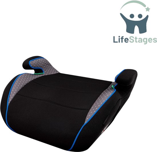 LifeStages - Zitverhoger - Babyzitjeverhoger - i-Size Standard R129 - Kinderzitje - Autostoel voor Kinderen - Zwart