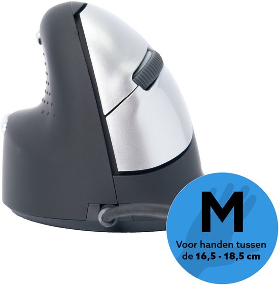 R-Go Tools HE Break - Ergonomische Muis - Bedraad - Verticaal - 2400 DPI - Linkshandig - Medium