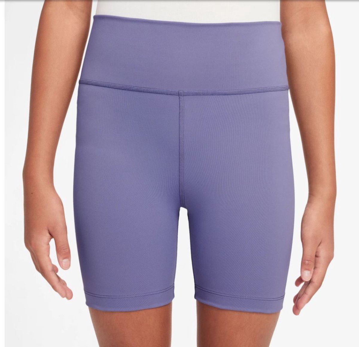 Nike One Girls Dri-FIT 12.5cm Biker Shorts Paars
