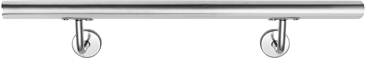 Aufun Trapleuning Leuning met metalen pluggen, wandleuning voor leuning van roestvrij staal, voor balkon, buiten, 100cm