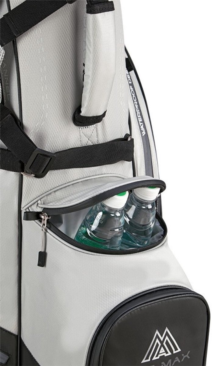 Big Max Dri Lite Hybrid Plus - Waterwerende Golftas - Standbag - Grijs Zwart — afbeelding 2