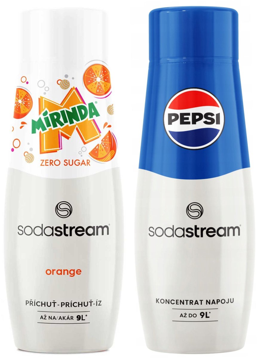 SodaStream Serie - Syrup Set - Mirinda Zero - Pepsi - 2 Stuks