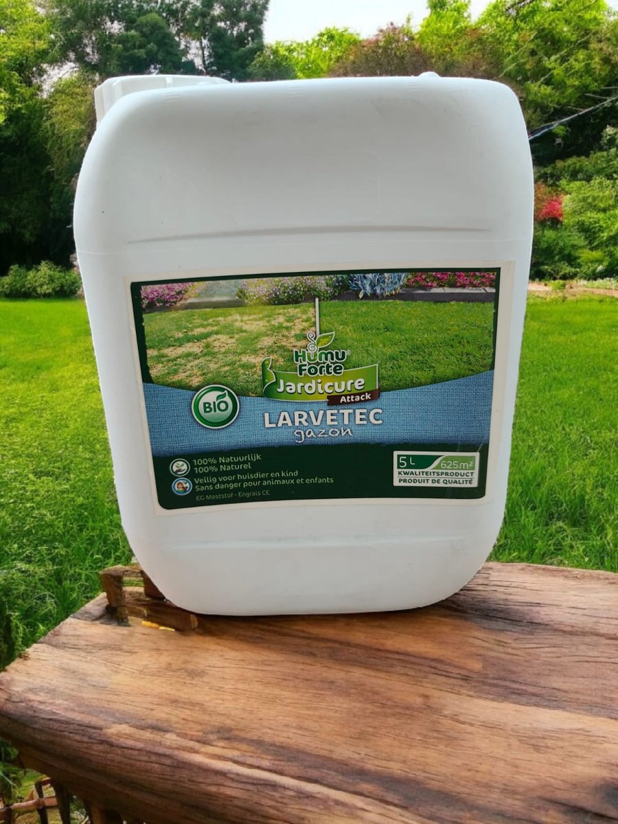 Humuforte Larvetec (nieuwe naam: Solvetec) gazon 5L - verdrijft emelten en engerlingen - voor een gezond gazon