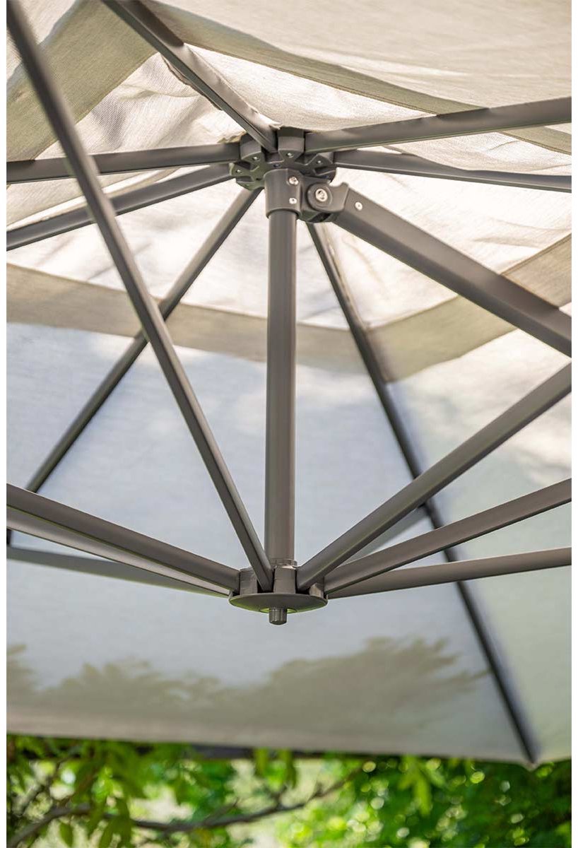 Garden Impressions Hawaii Big Pole II zweefparasol 350x350 cm - royal sand – foto 8