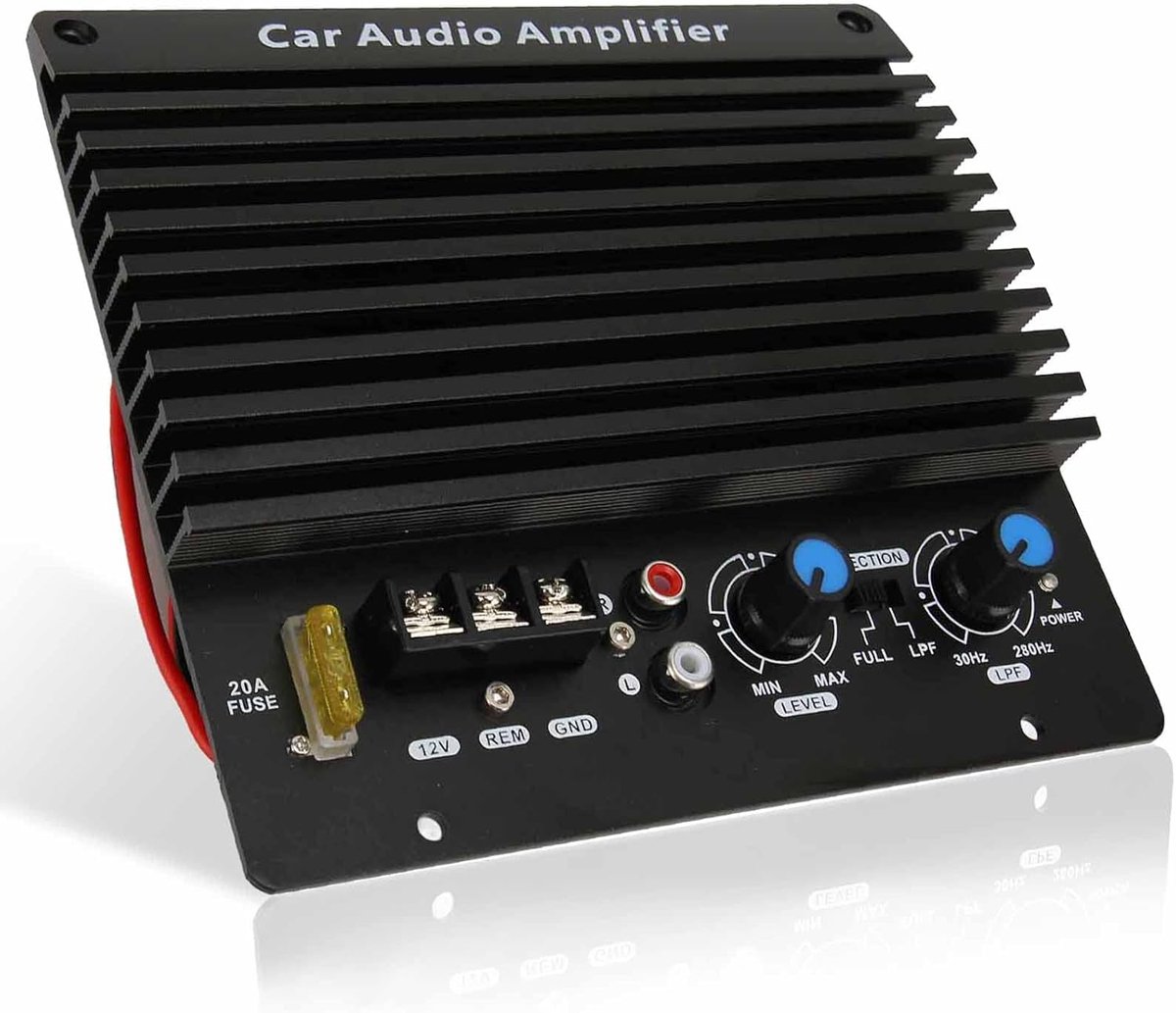 Krachtige Auto Eindversterker 1000W voor 8-12 Inch Subwoofer - 12V Audio Versterker