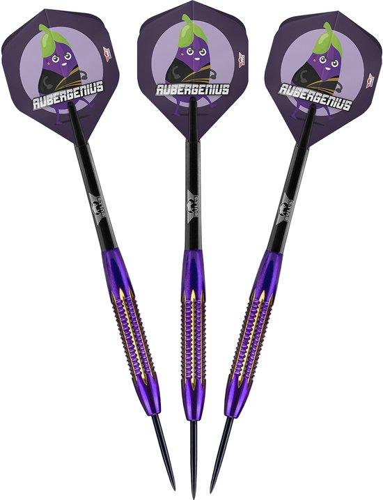 Bull's Dirk van Duijvenbode Aubergenius Brass - Dartpijlen - Darts van Bull's — afbeelding 2