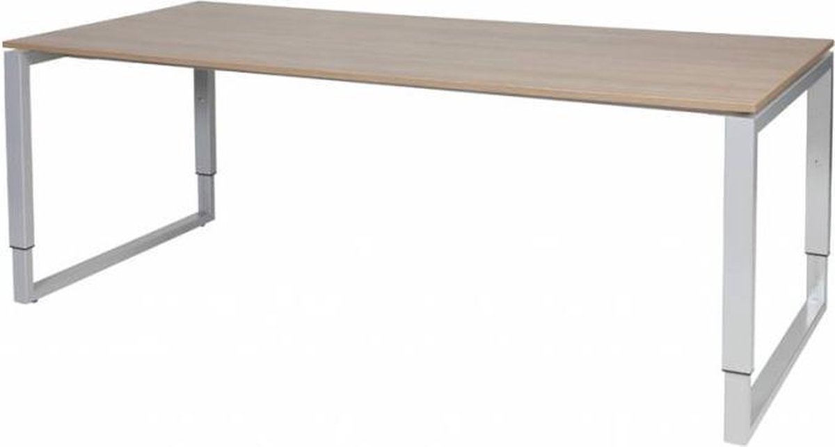 Verstelbaar Bureau - Plus 200x90 Havana Kersen - alu frame