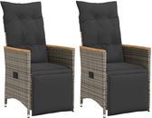 vidaXL-Tuinstoelen-2-st-verstelbaar-met-kussens-poly-rattan-grijs