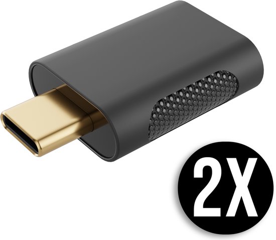YSONIC Luxe USB C naar USB A Adapter - USB A Adapter naar Type C Converter - Universele Data Converter - 2 Stuks