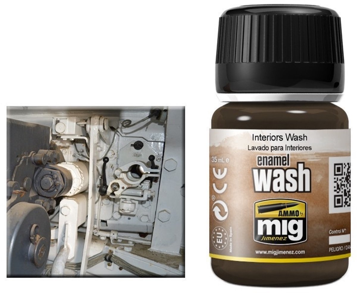 AMMO by Mig Jimenez Modelbouwdecoratie - MIG 1003 Interiors Wash Effecten potje