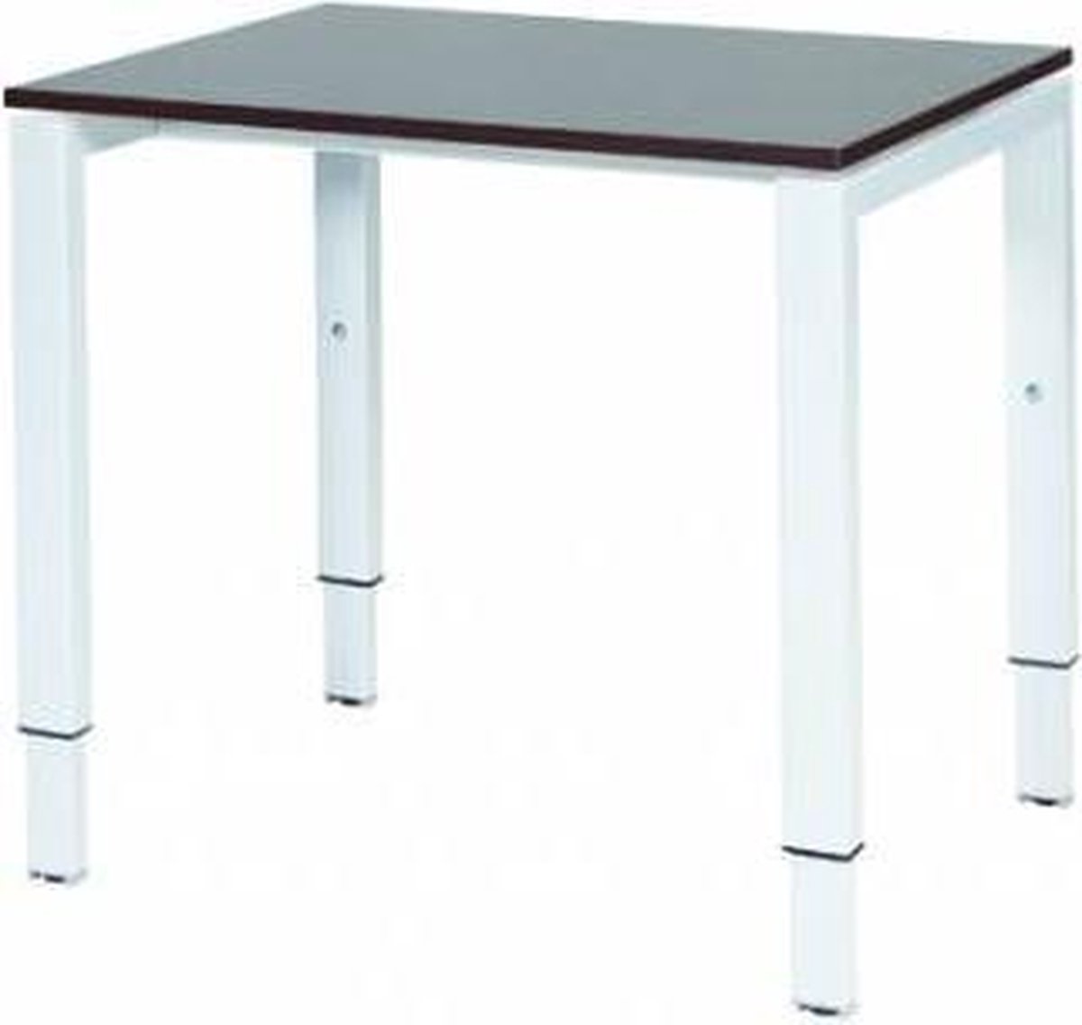 Verstelbaar Bureau - Domino 80x60 logan - wit frame