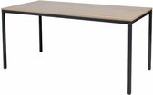 Bureautafel - Domino Basic 160x80 Havana Kersen - zwart frame