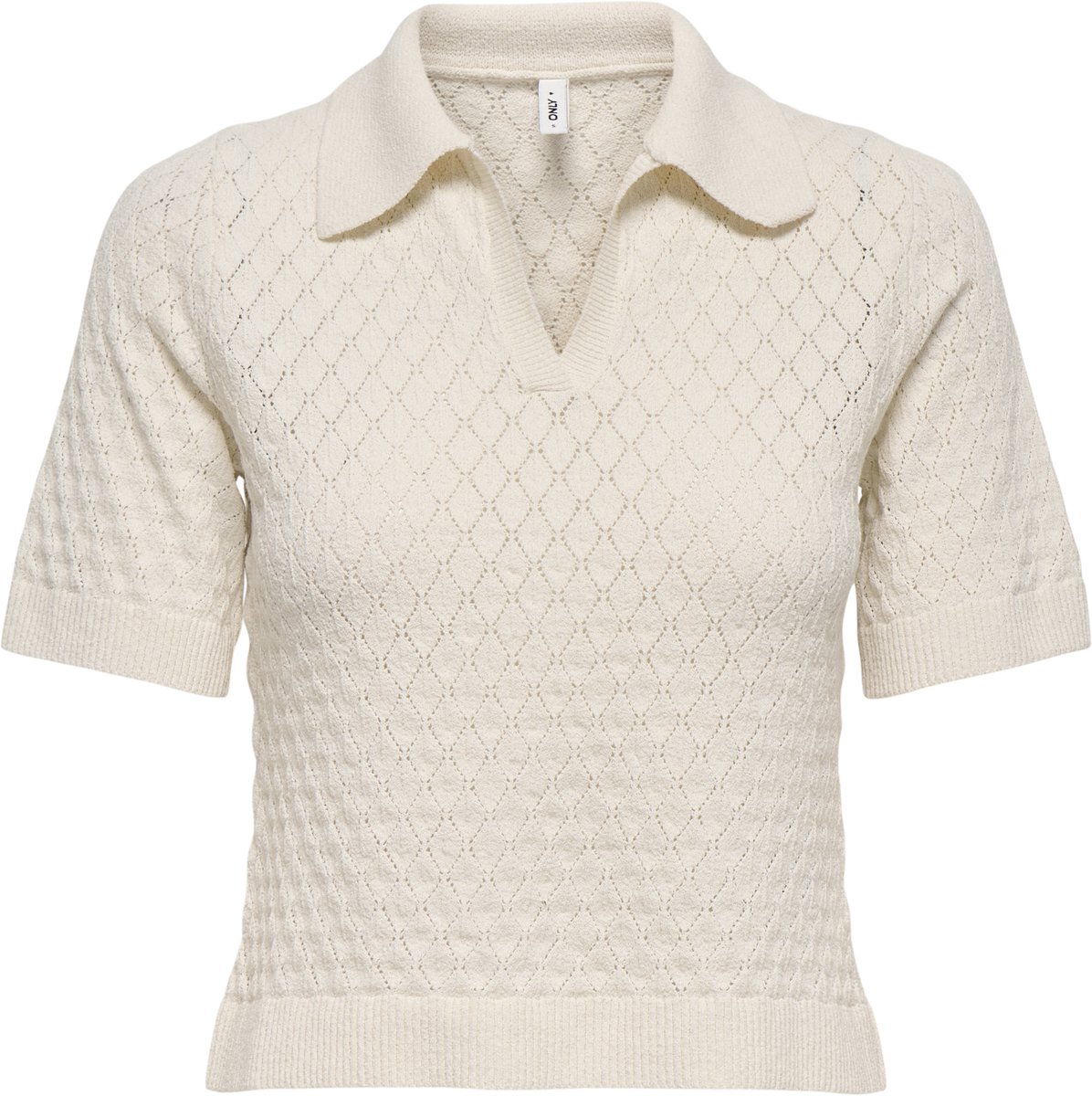 Only Cosima Structure Knit Polo Dames - Maat XS