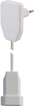 NVB 104573 Stroom Verlengkabel Wit 0.80 m H03VVH2-F 2X 0,75 mm²