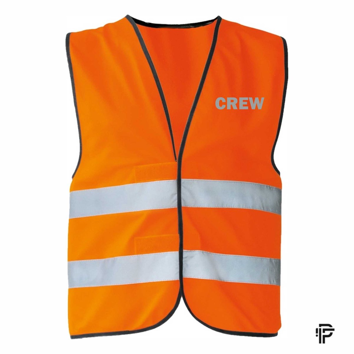 Veiligheidshesje CREW - Fluo Oranje - Maat L - Reflecterende tekst - Veiligheidshesje voor Volwassenen – Veiligheidsvest - Oranje Hesjes