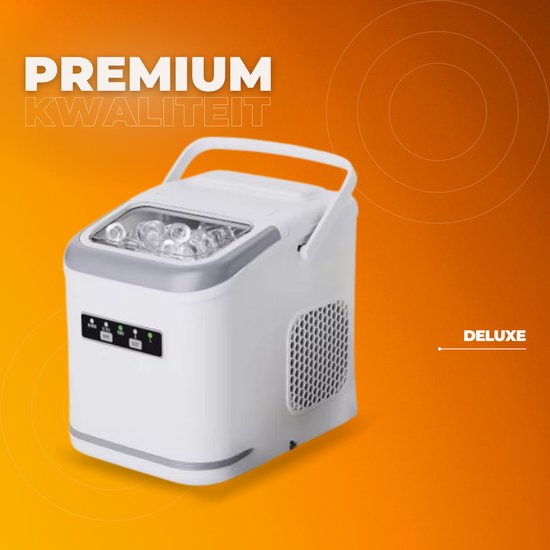 Ijsblokjesmachine - Ijsblokmakker - Ijsmachine - 2,0 Liter - 9 Blokjes in 6 Minuten - Zelfreinigende Elektrische Ijsmachine - Wit van Merkloos — afbeelding 2