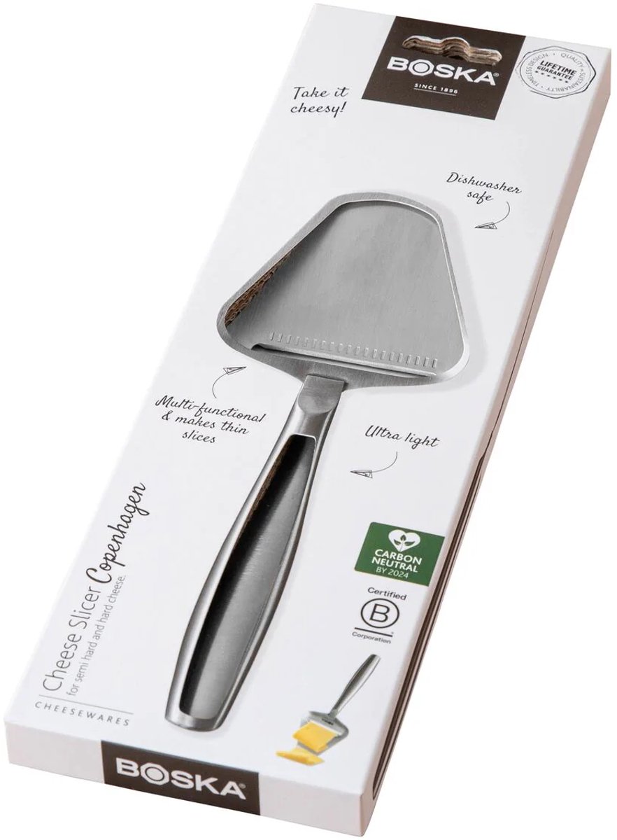 Boska Kaasschaaf Copenhagen - Kaasschaaf harde kaas - Kaasschaaf voor oude kaas - Vaatwasserbestendig - Multifunctionele kaasschaaf - RVS - 220 x 74 x 20 mm - Keukengerei - Keuken accessoires — cadeau in Kookcadeaus - foto 7