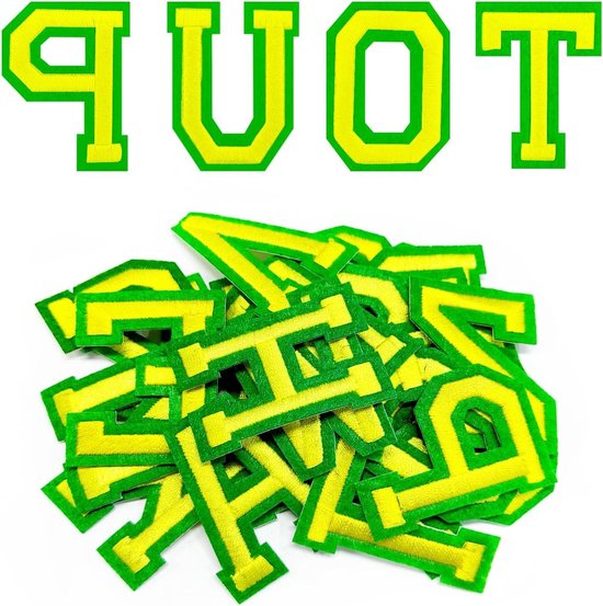 AXEN 52 stuks Patches, alfabet A tot en met Z, opstrijkbare/naaibare letters voor kleding, klassiek rood AXEN 52 stuks Patches, alfabet A tot en met Z, opstrijkbare/naaibare letters voor kleding, klassiek rood