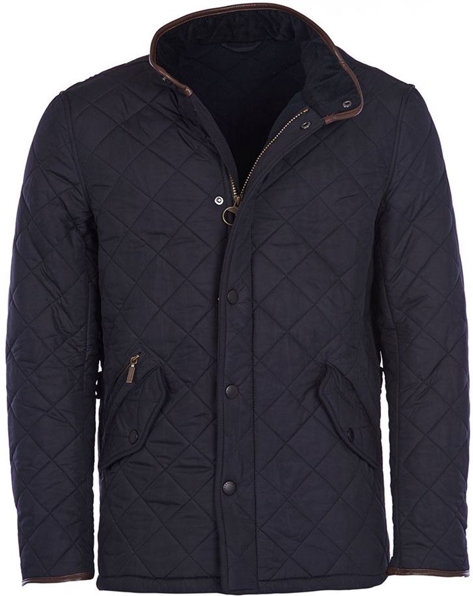 Barbour Quilted Jas Powell Donkerblauw – Heren Winterjas
