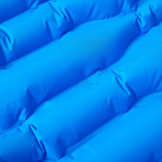 vidaXL - Kampeermatras - met - kussen - zelfopblazend - 1-persoons - blauw van Merkloos — afbeelding 4