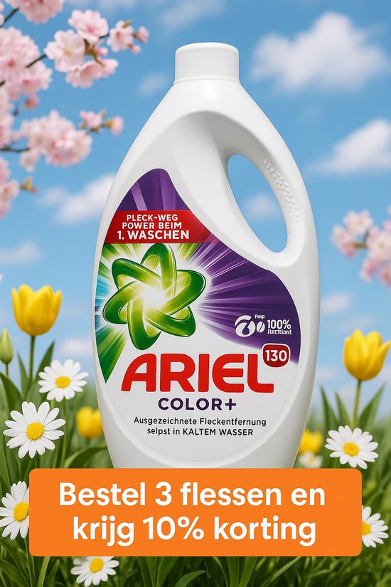 Ariel Color - Vloeibaar Wasmiddel - 6 Liter - 130 Wasbeurten ...