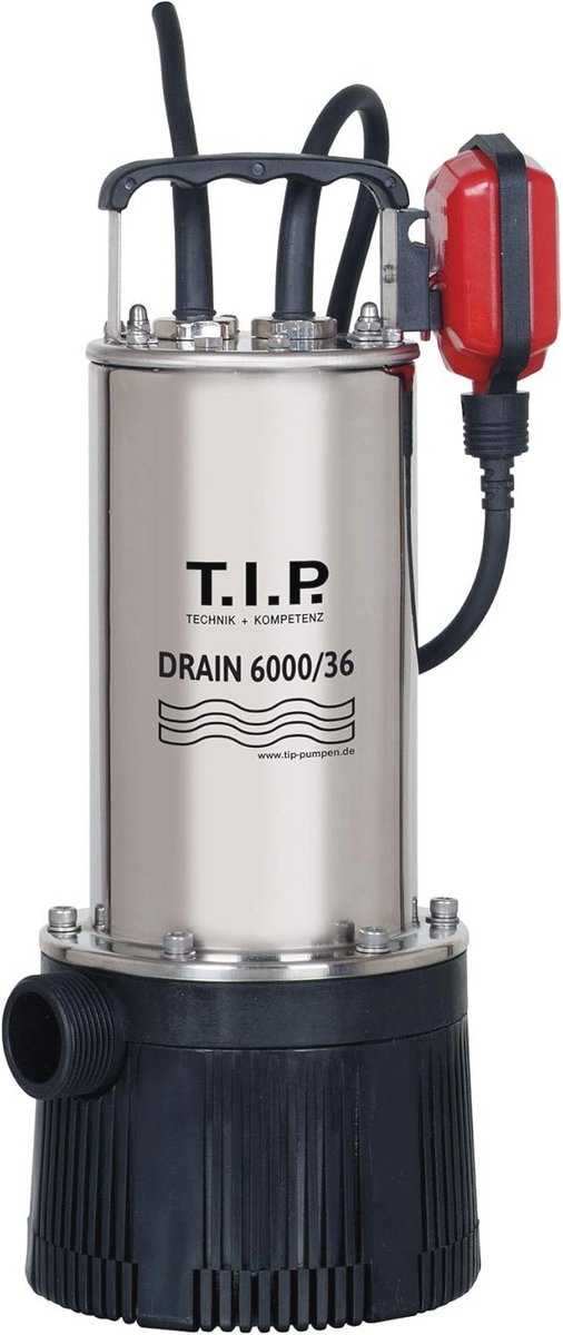 Dompelpomp 6000 l/u - Max. Opvoerhoogte 34 m - 950 W - RVS Behuizing