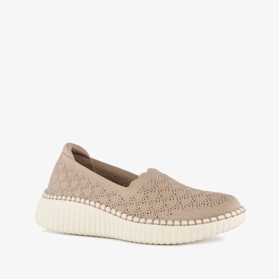 Mocassins femme Skechers Wilshire Blvd beiges - Pointure 38 - Semelle amovible