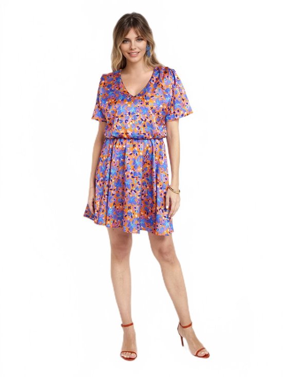 Anaya with Love Maxi-jurk voor dames, kapmouw met V-hals, satijnen detail, tule, A-lijn, bruidsmeisje, bruiloft, gast gelegenheid, baljurk, Emerald Groen, 48