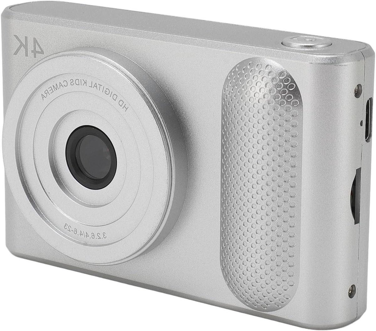 Digitale Camera 48 MP 4K Autofocus Compactcamera met 24 Inch Scherm 16x Digitale Zoom Vlogcamera voor Tieners-beginners (SILVER)