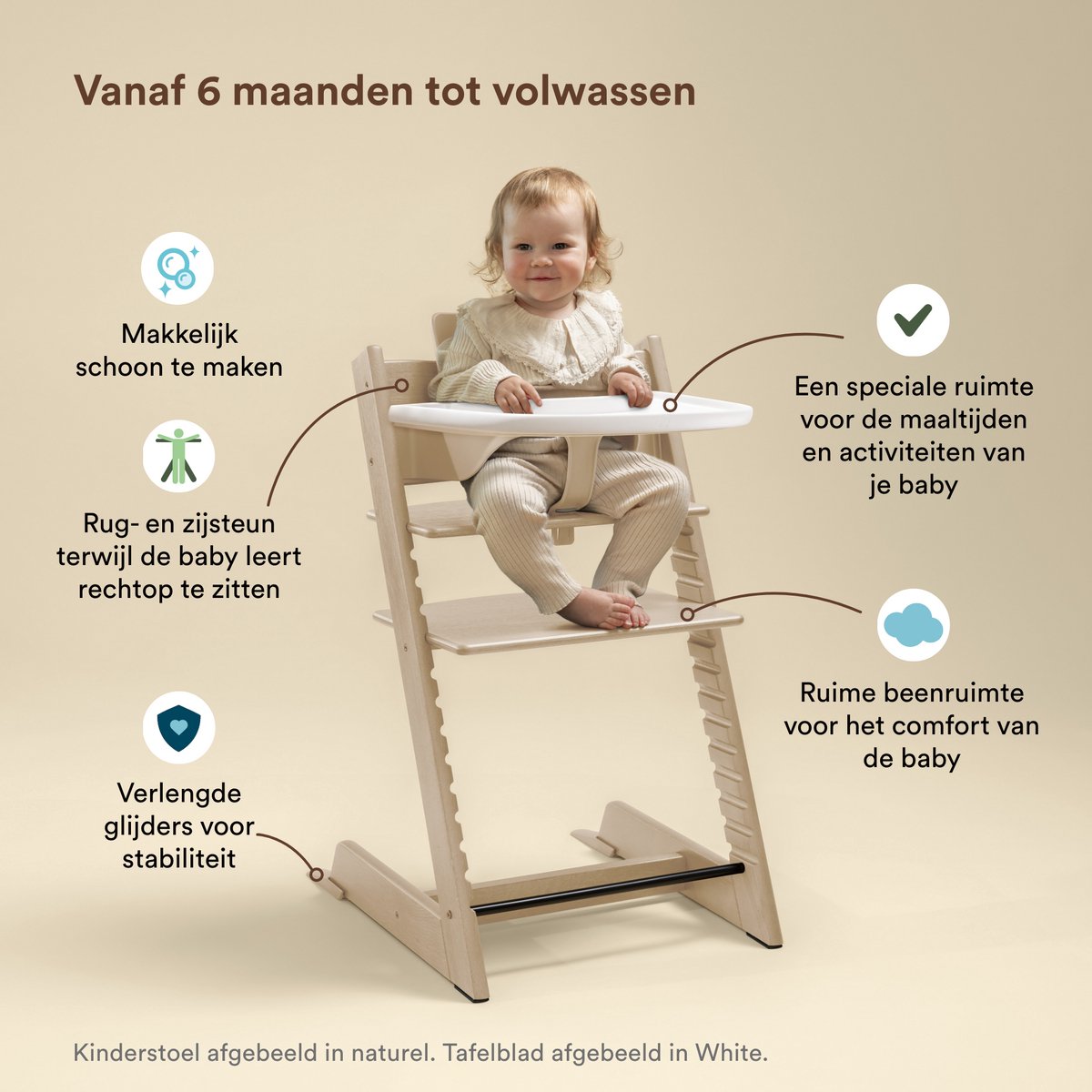Stokke Tripp Trapp Bundle Stoel + Babyset + Tray - Black thumbnail 2
