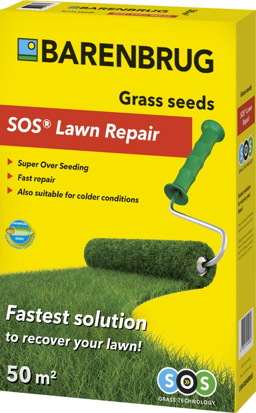 Barenbrug Récupération de graines de gazon Sos 50 m2 - Graines de gazon - 1 kg